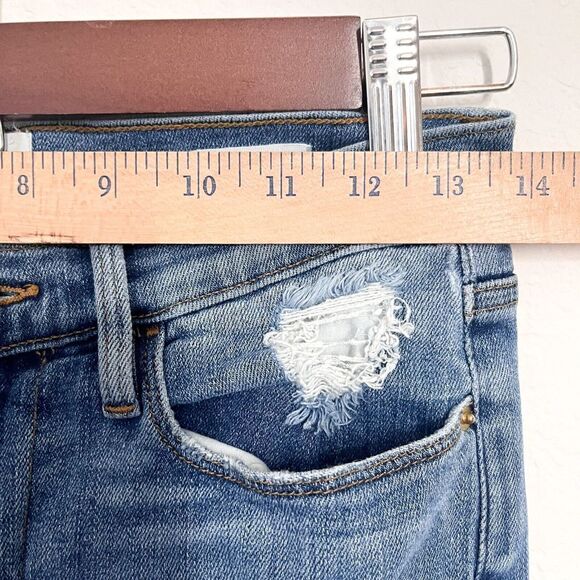 Frame Le High Straight Jeans Women Size 27 Distressed Blue - Picture 9 of 9